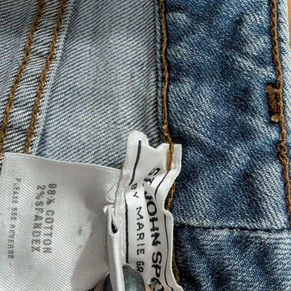 ST JOHN Vintage Sport Capri Denim Jeans Size 8 - Picture 10 of 12